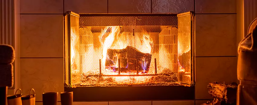 Mendota Hearth Landscape Fireplace Installation in Shelbyville, Tennessee