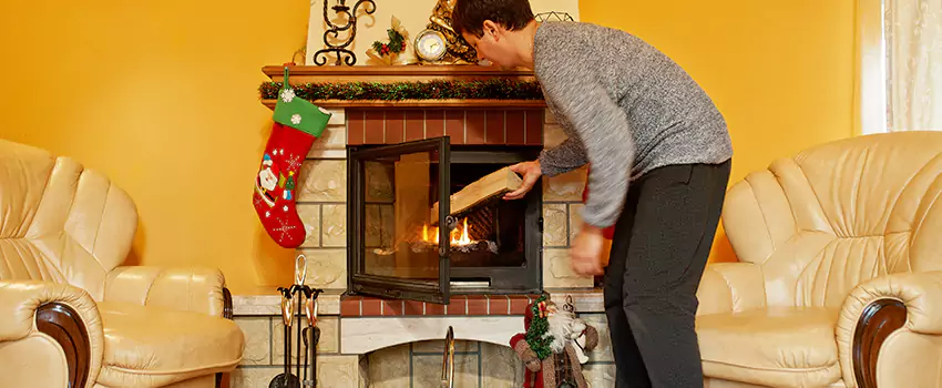 Rusted Metal Fireplace Restoration in Shelbyville, Tennessee